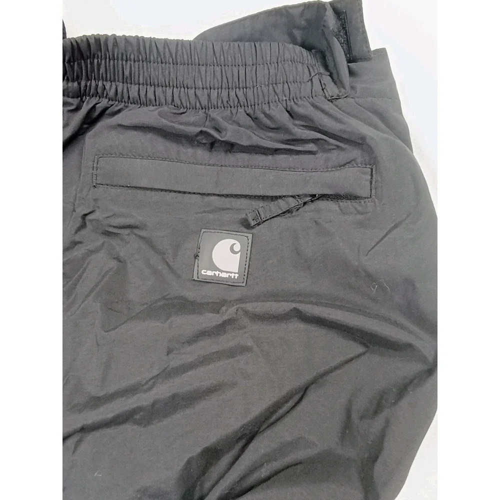 Carhartt Women's Black Zipper Leg Snap Snow Winter Lined Outdoor Pants XL